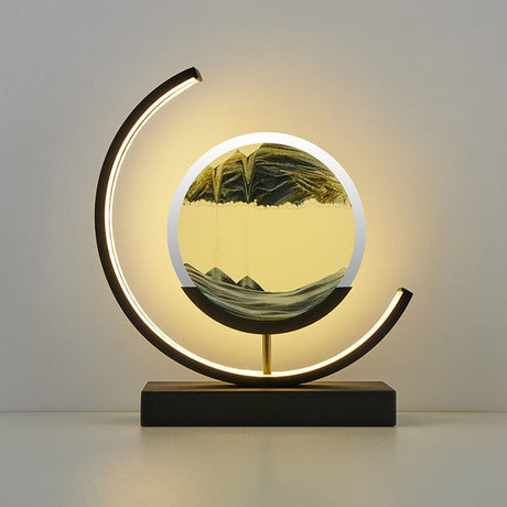 TerraGlow sculptural sand art lamp dimensions reference