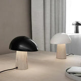 Wood table lamp with durable metal frame