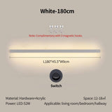 Acrylic wall lamp additional view wall-mounted installation