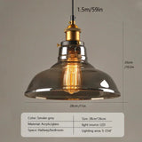 Industrial Glass Pendant Light for Modern Homes