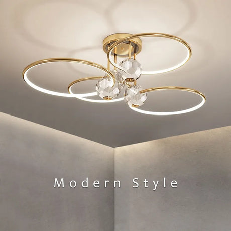 Acrylic Chandelier LED Round Design Modern Homes