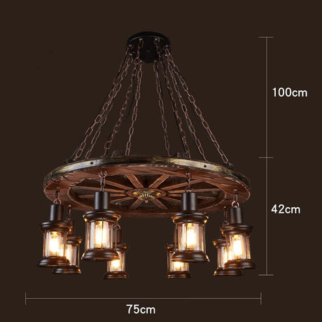 Vintage Ceiling Light for Rustic Loft Interiors