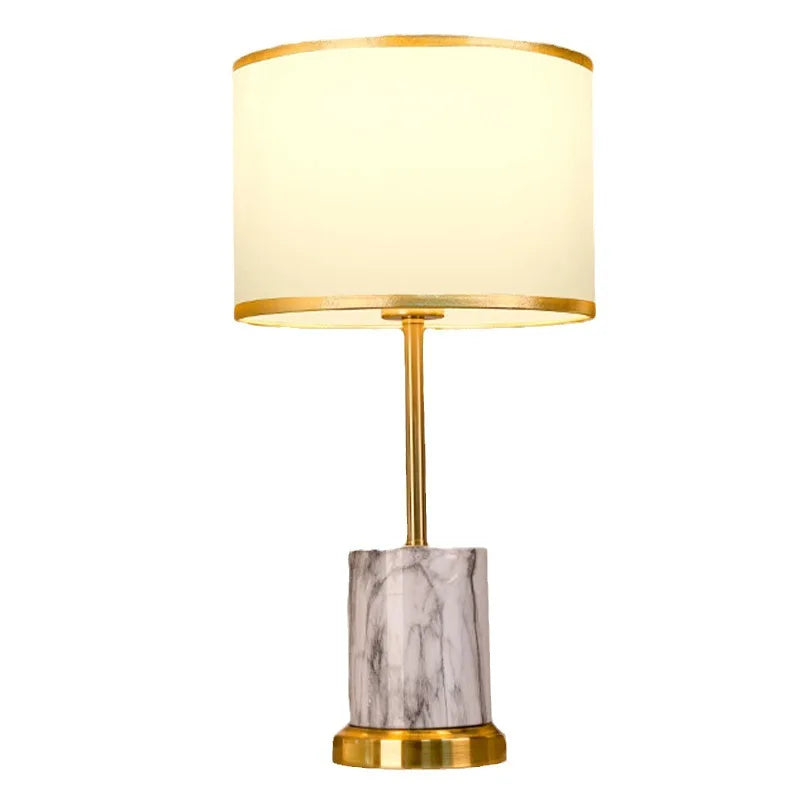 Fabric desk lamp adjustable brightness control