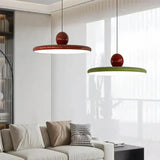 Cream LED Pendant Lamp with Square Silhouette