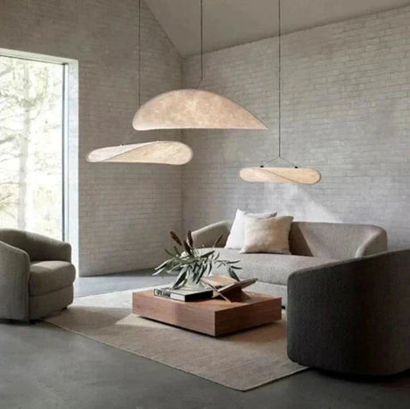 LumaWeave Woven Paper Pendant Light for Living Room