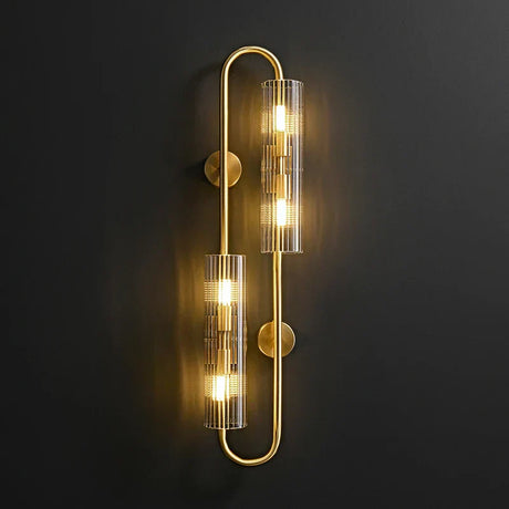 Decorative wall fixture in a living room