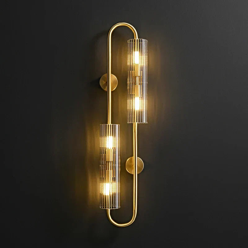Decorative wall fixture in a living room