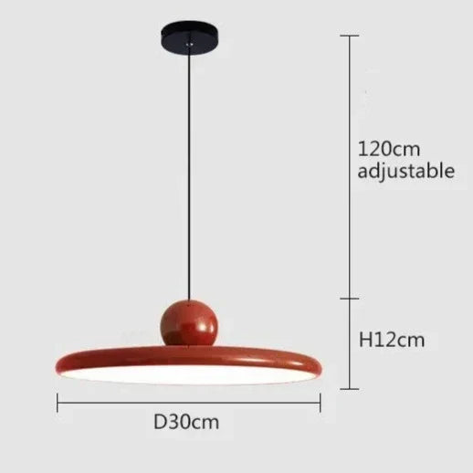LED Pendant Lamp with Durable Iron Construction