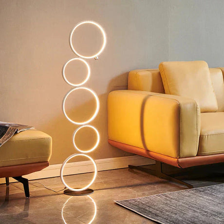 Marin Ring Shaped Floor Lamp Celestial Glow