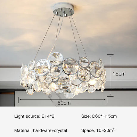 refined lighting for dining and living areas
