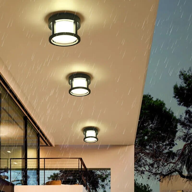 Retro Geometric Ceiling Light for Hallway Entryway