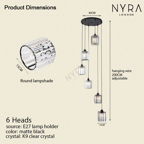 ambient crystal light fixture