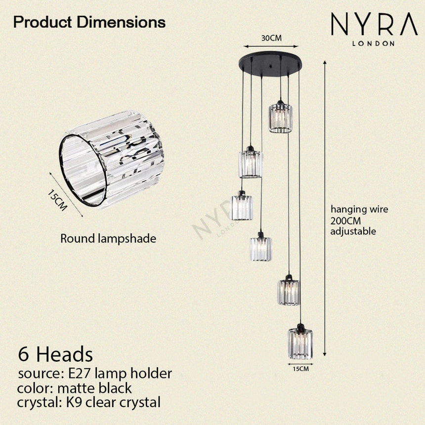 ambient crystal light fixture