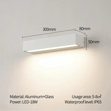 Black Wall Lamp Water Resistant Fixture