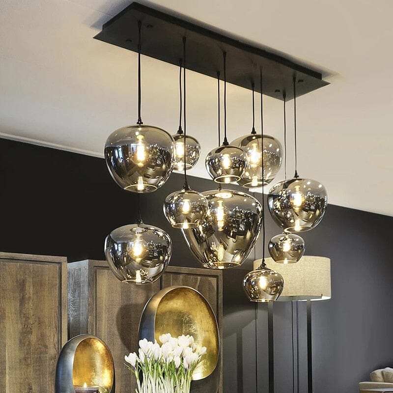 dimmable cord pendant chandelier for dining