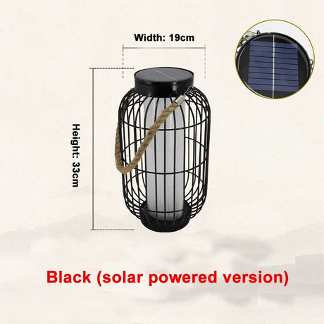 Solar garden light with carrying handle