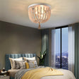 Farmhouse Style Wood Bead Ceiling Light