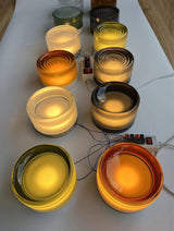 Ripple Textured Glass Shade Wall Sconce Detail
