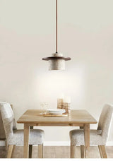 Wood Pendant Light LED Square Design for Dining Room