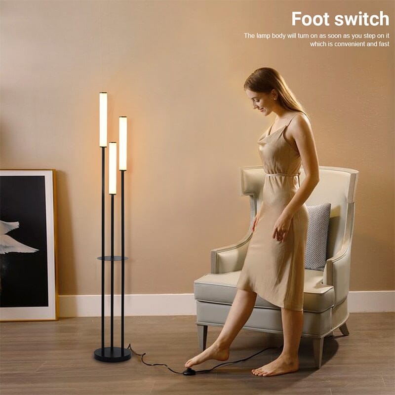 Solare Floor Lamp Warm Ambient Glow in Bedroom