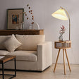 Wood Floor Lamp Bedside Lifestyle Setting