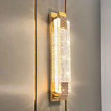 Rectangular wall mounted crystal light