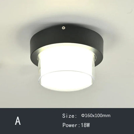 Aluminum LED Ceiling Light Waterproof Design