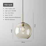Glass pendant lamp for contemporary homes