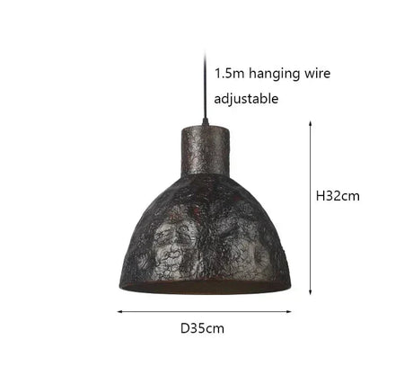 Metal Chandelier Cord Pendant Installation Design