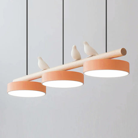Bird Pendant Light Delicate Motif Close-Up