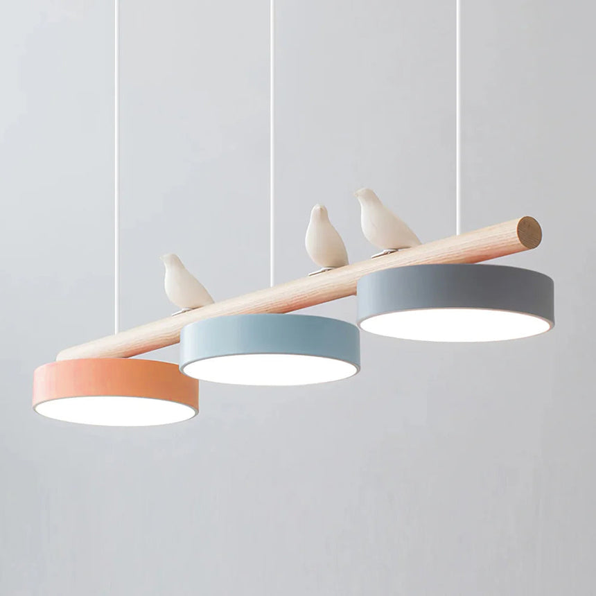 Bird Pendant Light Close-Up Wing Detail