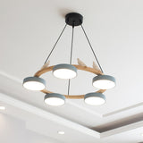 AeroNest Bird Round Chandelier | Multi-Material Fusion - OpalDwell