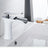 Brass waterfall bathroom faucet for modern bathroom decor