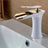 Brass waterfall bathroom faucet with easy installation design