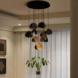 SylvaLeaf Pendant Light Natural Wood Round Leaf Shade - OpalDwell
