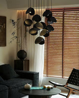 SylvaLeaf Pendant Light Natural Wood Round Leaf Shade - OpalDwell