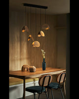 Pendant Light In Natural Wood Finish - OroDwell
