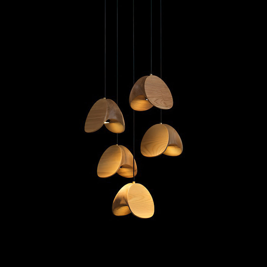 Wood Pendant Light Natural Artistic Charm - OroDwell