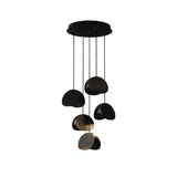 SylvaLeaf Pendant Light Natural Wood Round Leaf Shade - OpalDwell