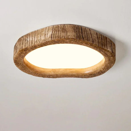 Resin ceiling light with sleek modern silhouette