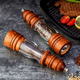 Salt and Pepper Mills solid wood construction - OpalDwell