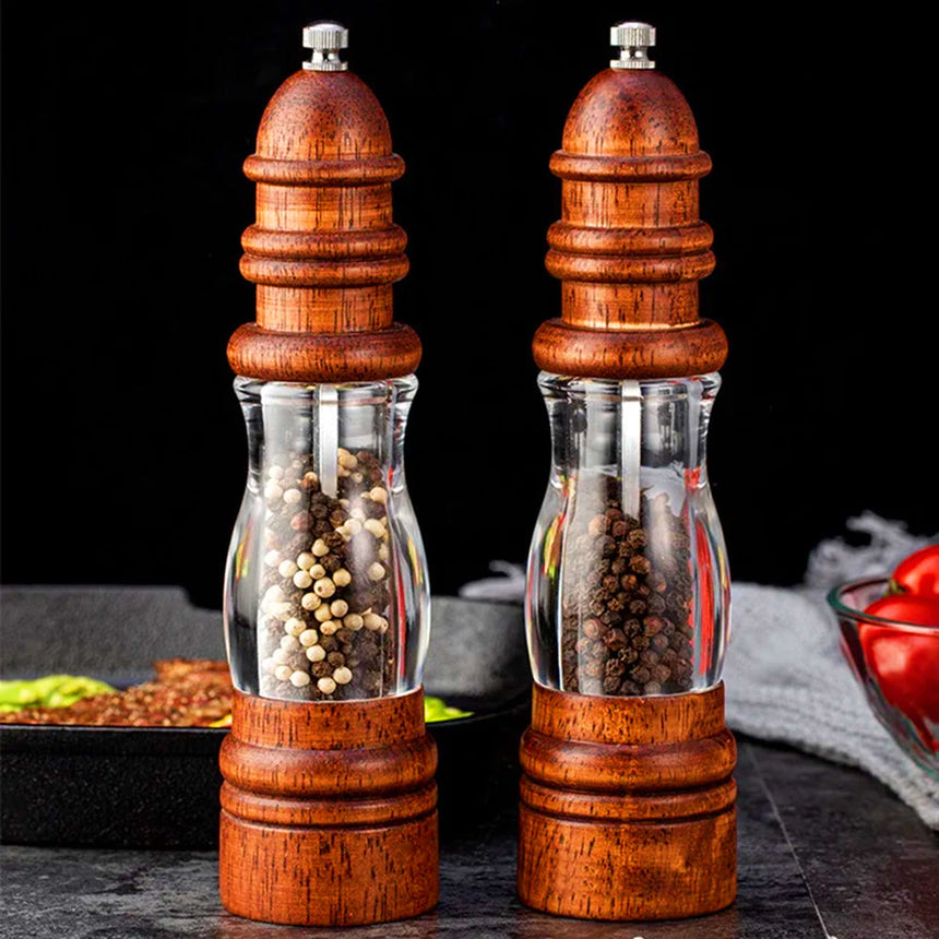 Salt and Pepper Mills for kitchen counter display - OpalDwell