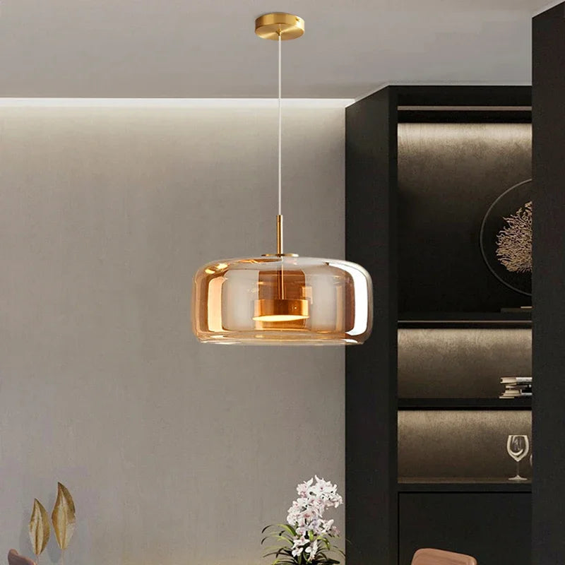 Sleek Metal Frame Chandelier for Dining Area