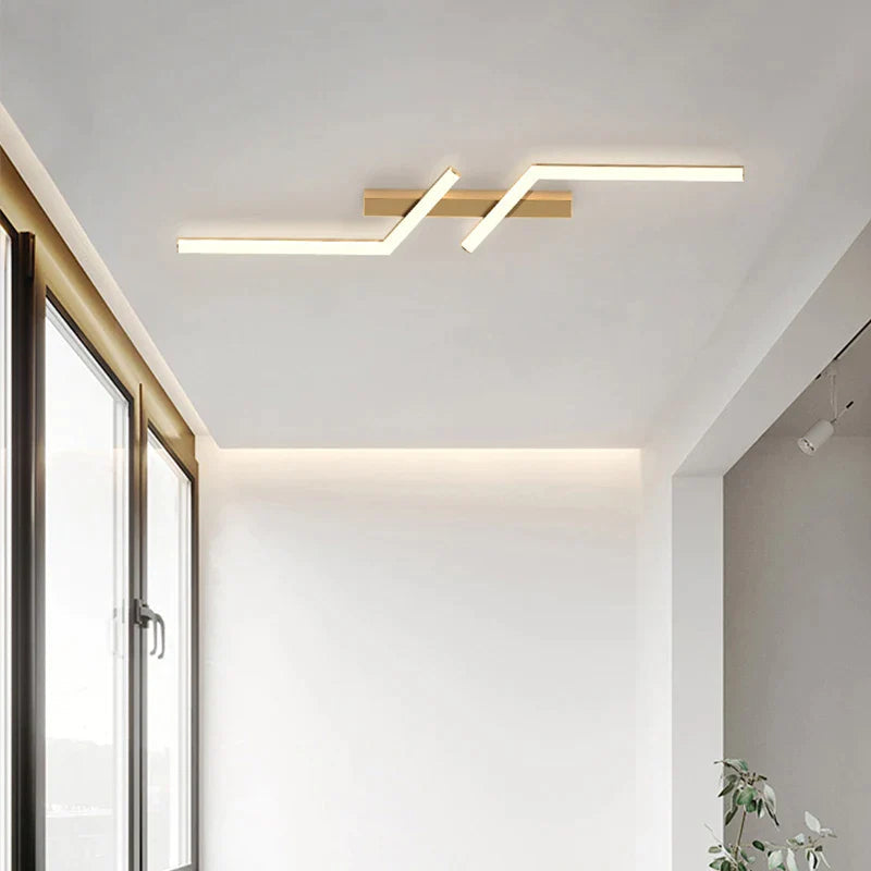 SleekGlow Integrated LED Ceiling Light Linear Design
