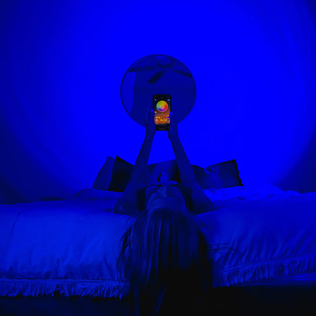 app-controlled color-changing mood lamp for living room accents