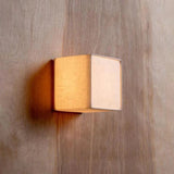 Square Minimalist Wall Lamp with Warm White LED Glow | OroDwell