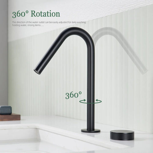 Minimalist basin faucet - single handle control