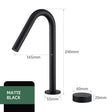 Minimalist basin faucet - counter-mounted design