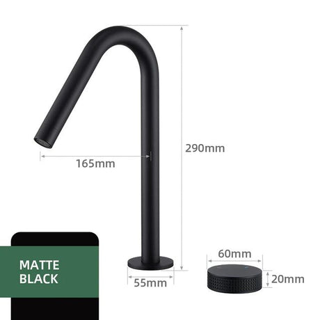 Minimalist basin faucet - counter-mounted design