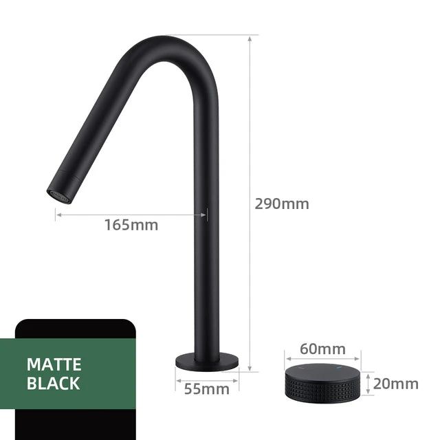 Minimalist basin faucet - counter-mounted design